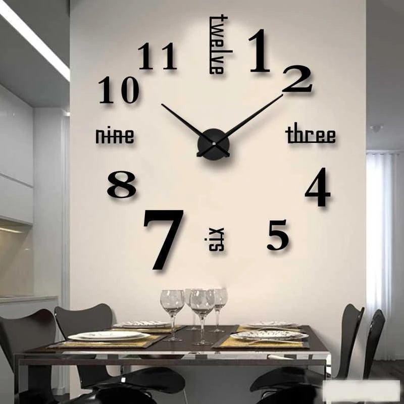 Horloge murale moderne en acrylique