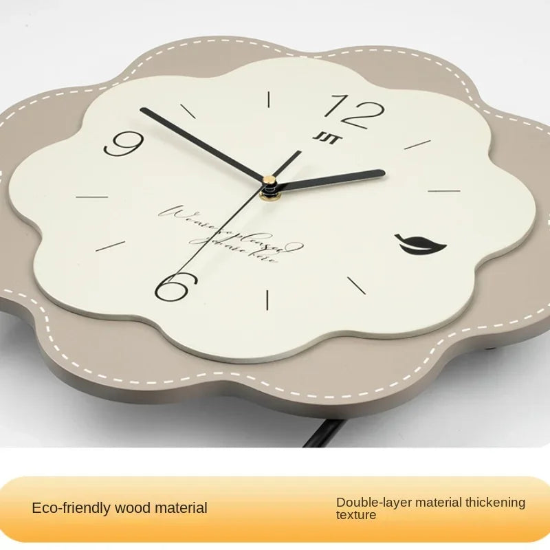 Horloge murale en forme de fleur