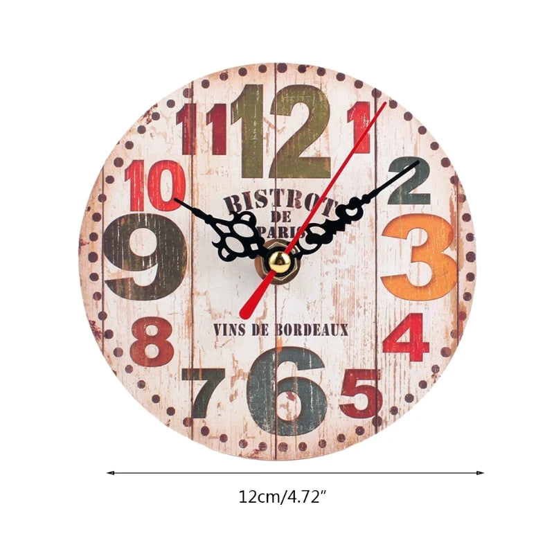 Horloge Murale Vintage en Bois