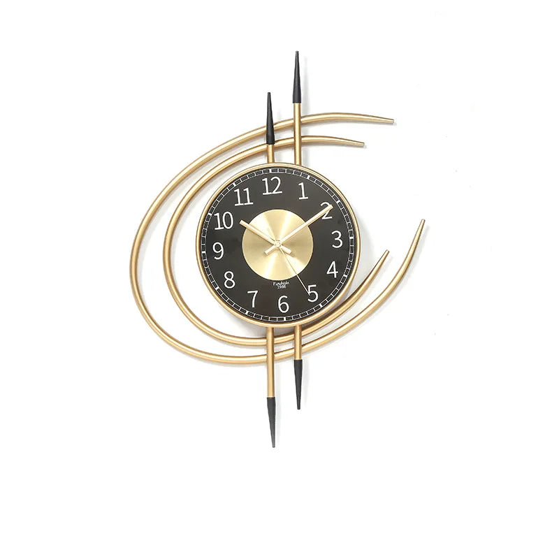 Horloge Murale Luxe - Dorée et Contemporaine