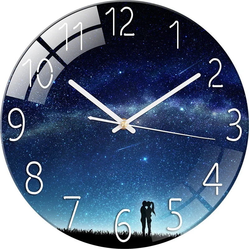 Horloge Murale Paysage Nocturne