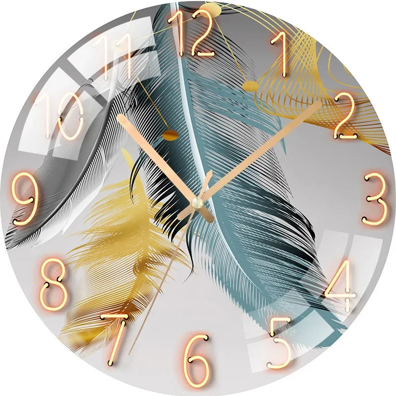 Horloge Murale Paysage Nocturne