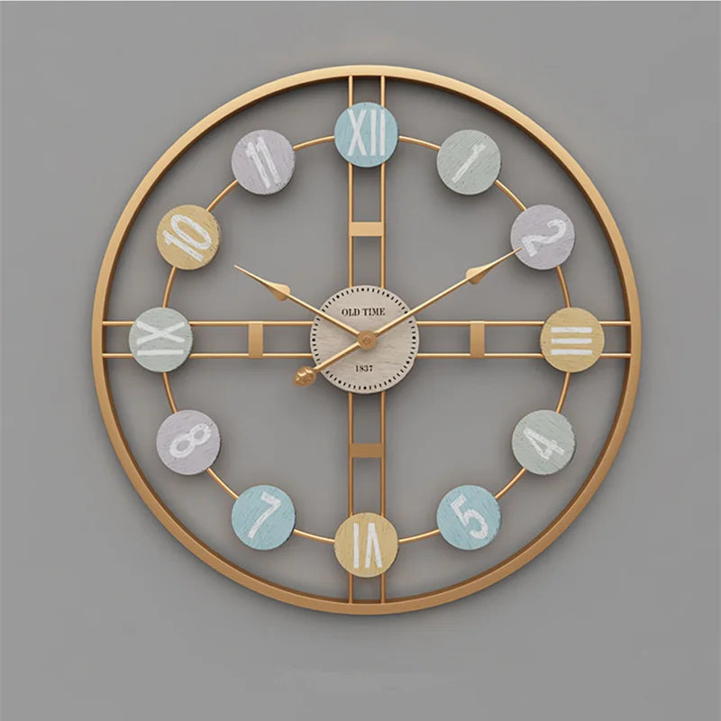 Horloge Murale Vintage – Charme Coloré et Rétro