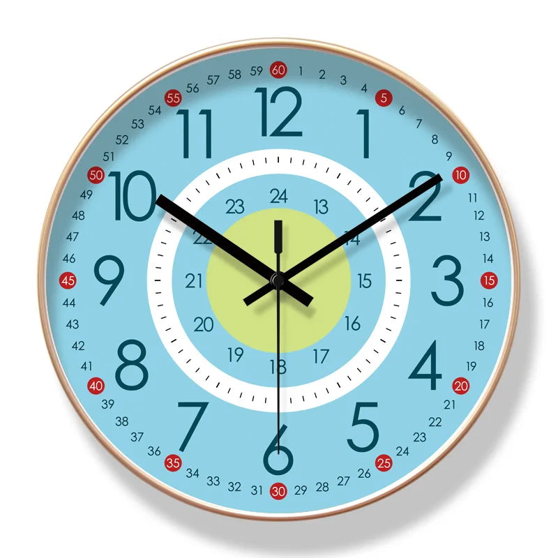 Horloge Murale Pédagogique Et Colorée