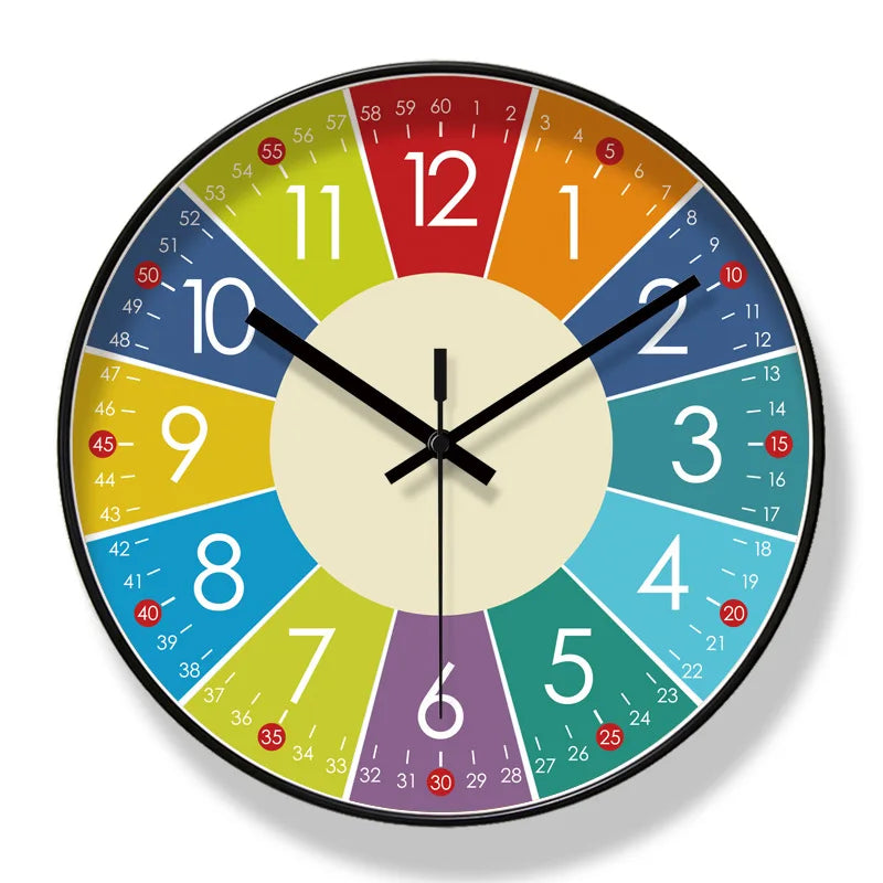 Horloge Murale Pédagogique Et Colorée