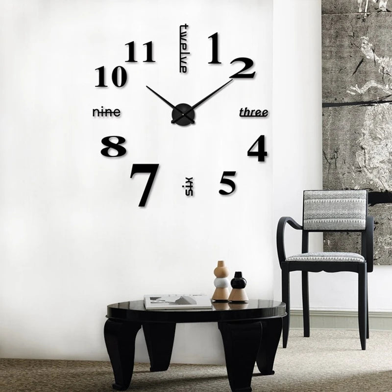 Horloge murale moderne en acrylique