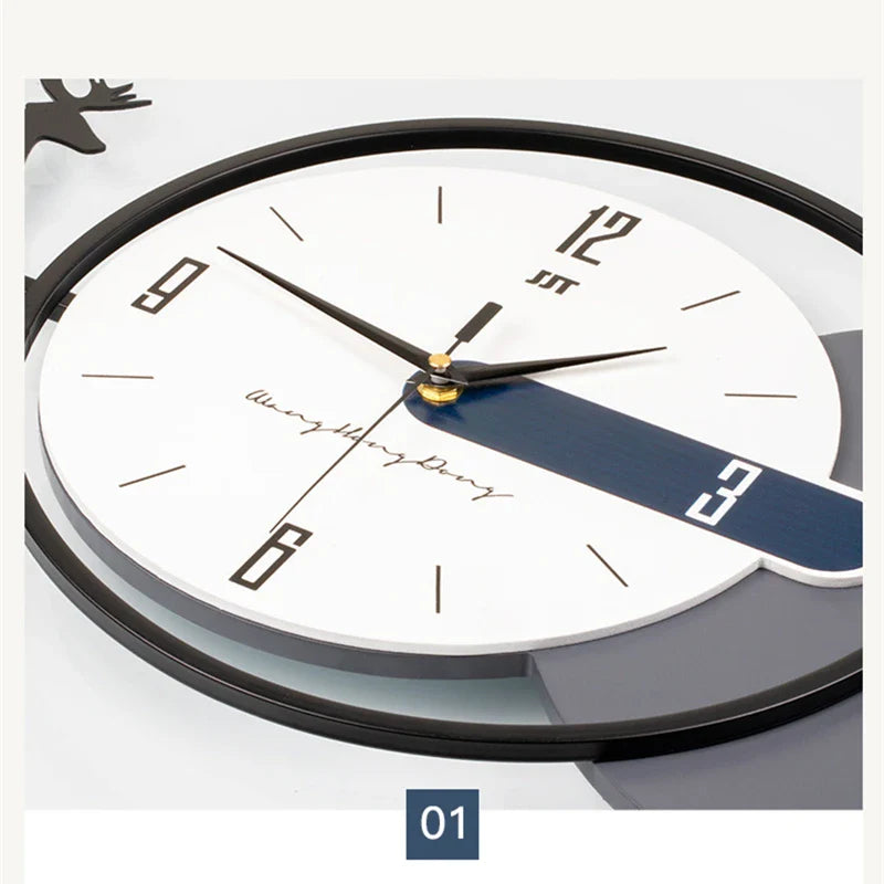 Horloge murale Design 3D nordique