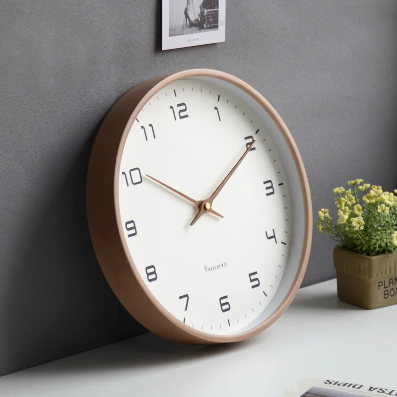 Horloge Murale Minimaliste – Élégance Intemporelle en Bois
