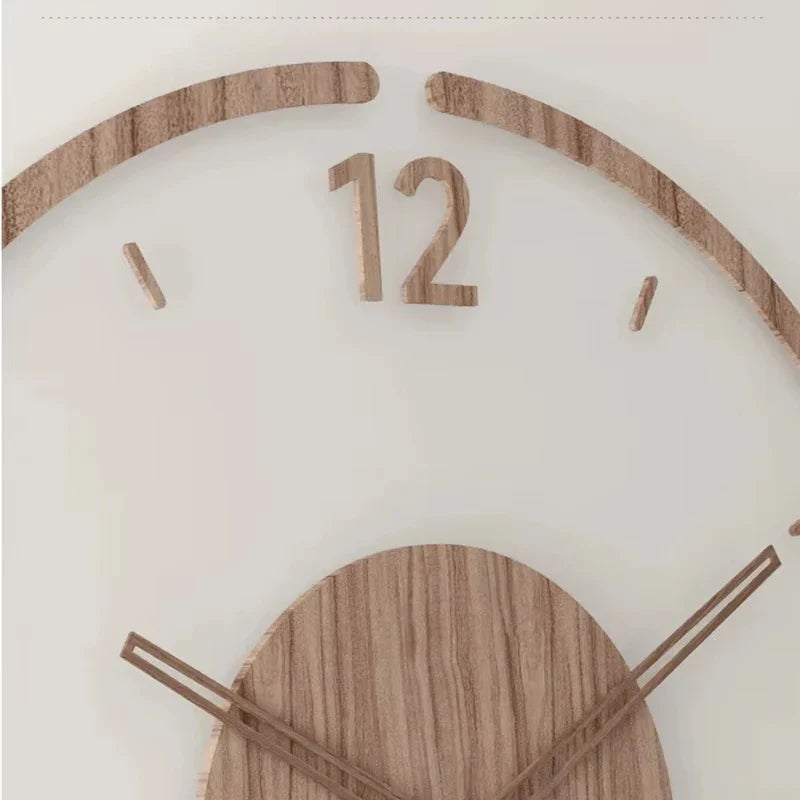 Horloge Murale Bois Flottant - Sobriété et Chaleur du Bois