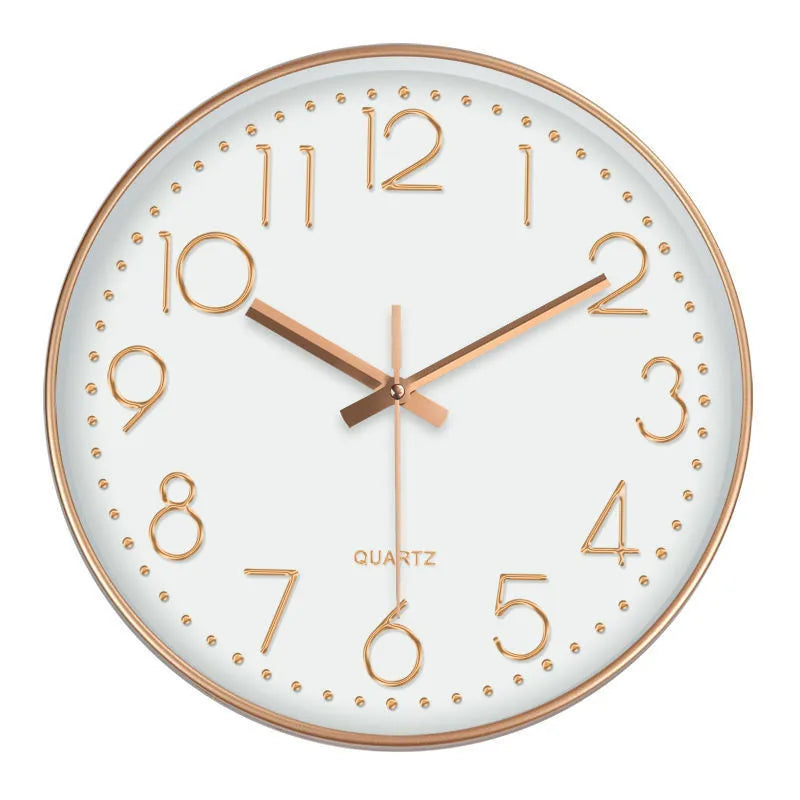 Horloge Murale Élégante – Minimalisme et Finition Dorée