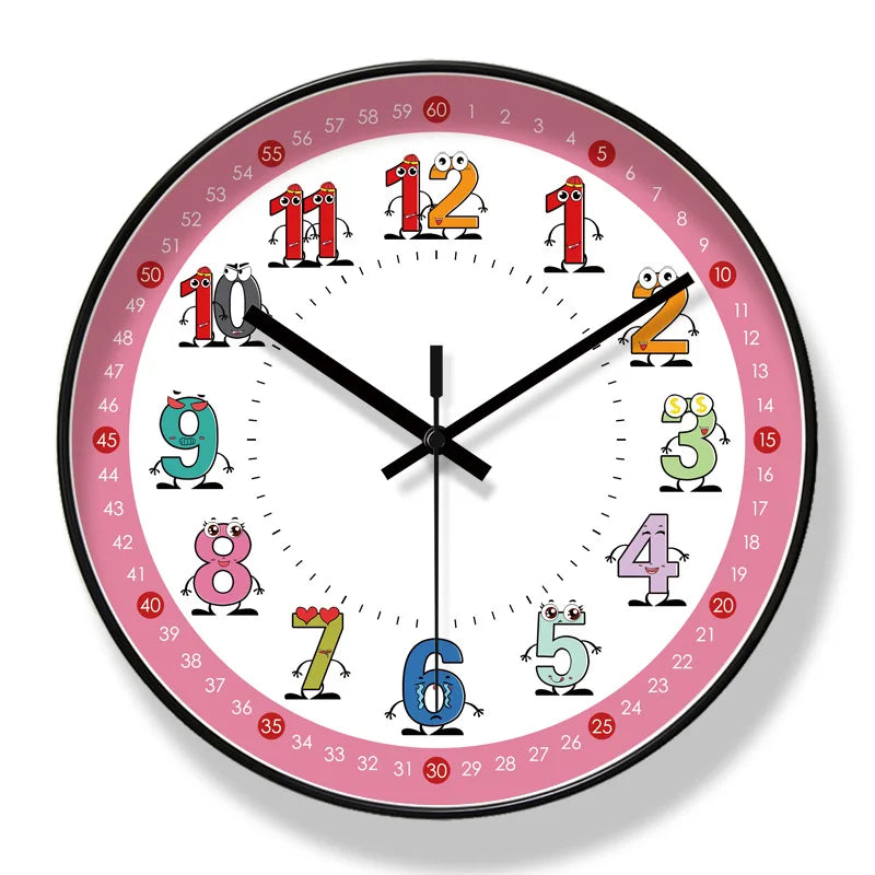 Horloge Murale Pédagogique Et Colorée