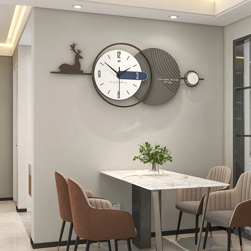 Horloge murale Design 3D nordique