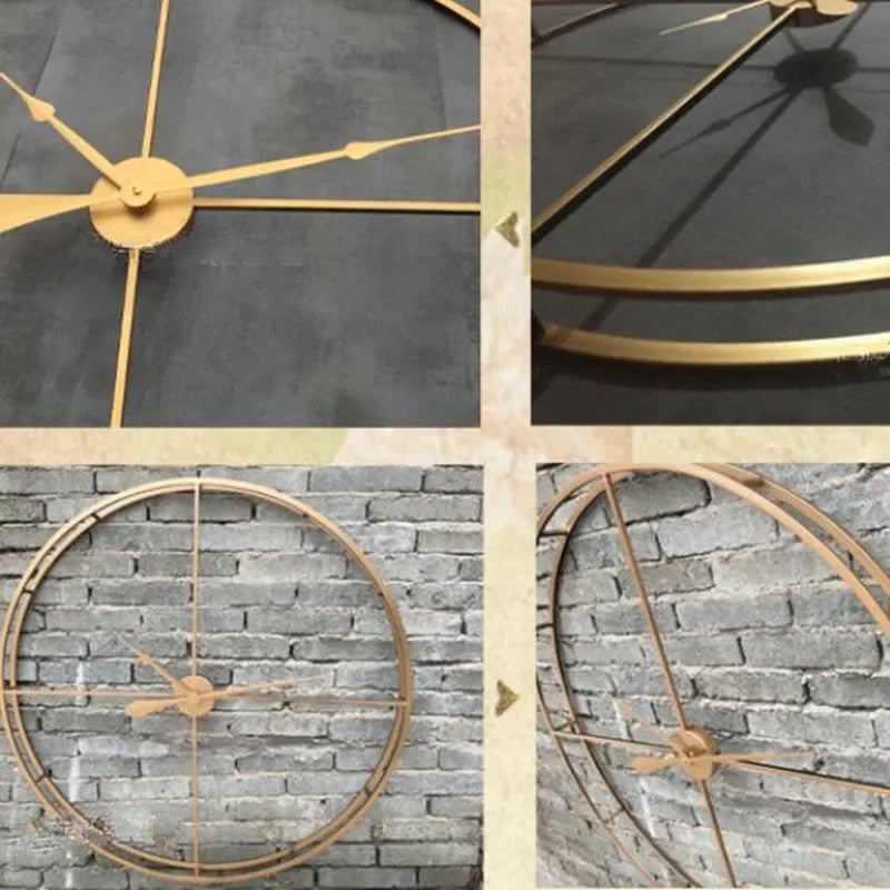 Horloge Murale Métallique – Minimalisme et Élégance Moderne