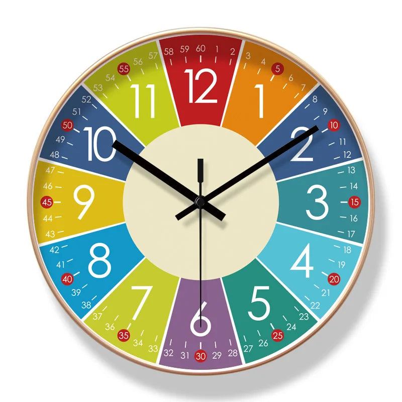 Horloge Murale Pédagogique Et Colorée