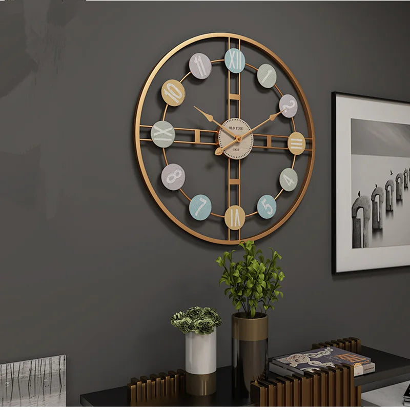 Horloge Murale Vintage – Charme Coloré et Rétro