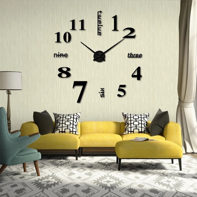 Horloge murale moderne en acrylique