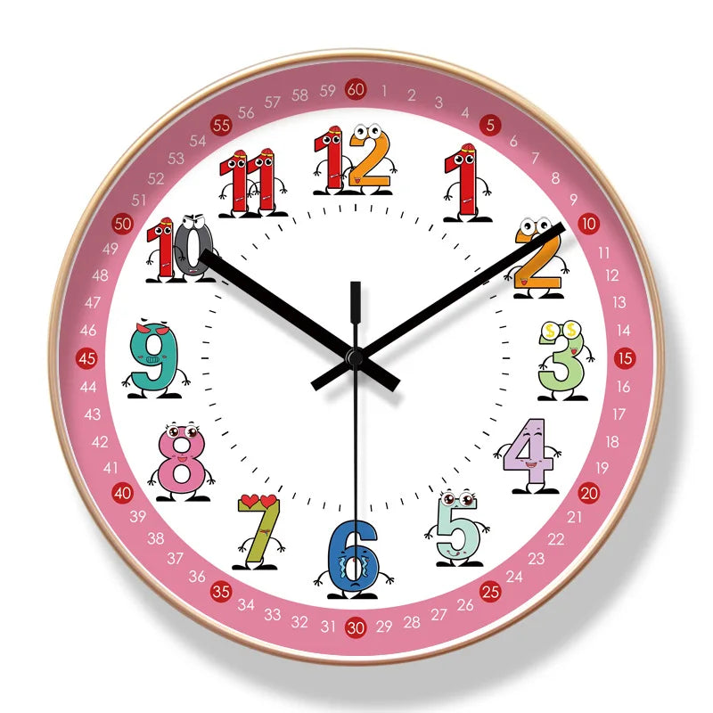 Horloge Murale Pédagogique Et Colorée