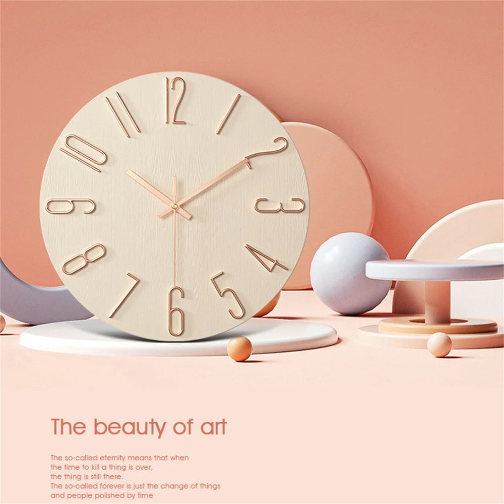Horloge murale au design épuré