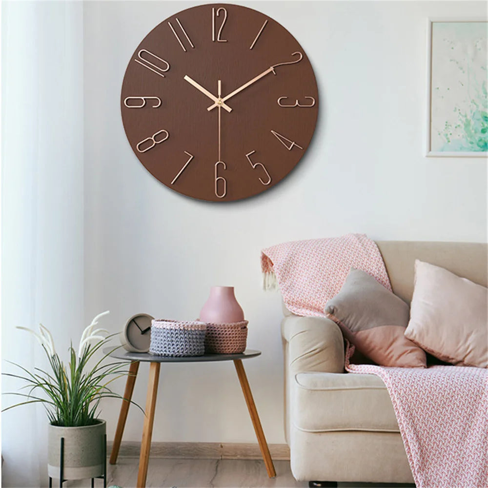 Horloge murale au design épuré