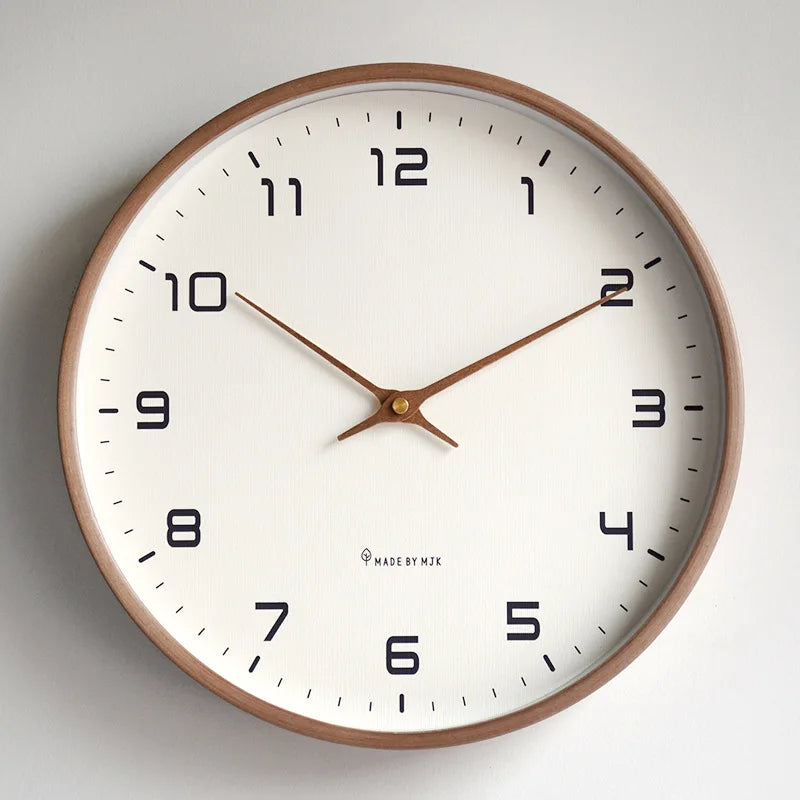 Horloge Murale Minimaliste – Élégance Intemporelle en Bois