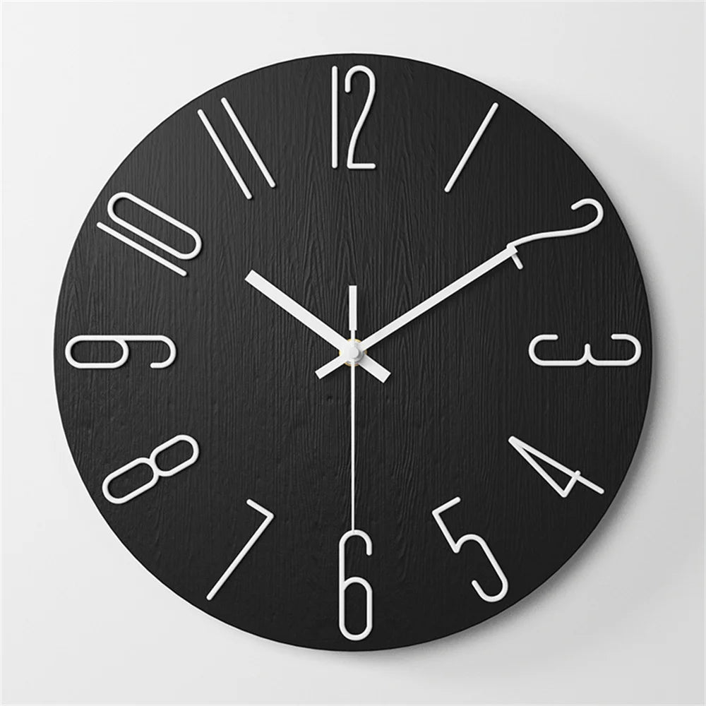 Horloge murale au design épuré