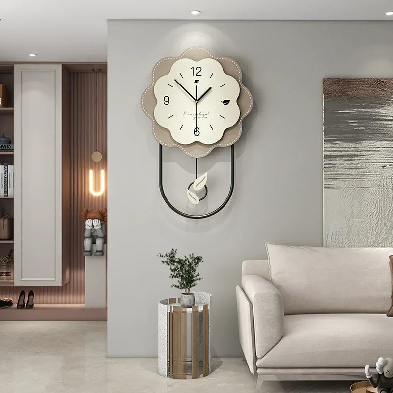 Horloge murale en forme de fleur