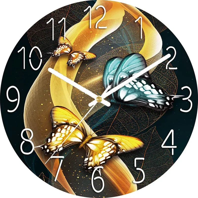 Horloge Murale Paysage Nocturne