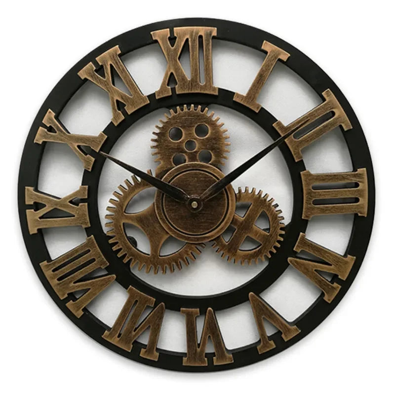 Horloge murale industriel rétro