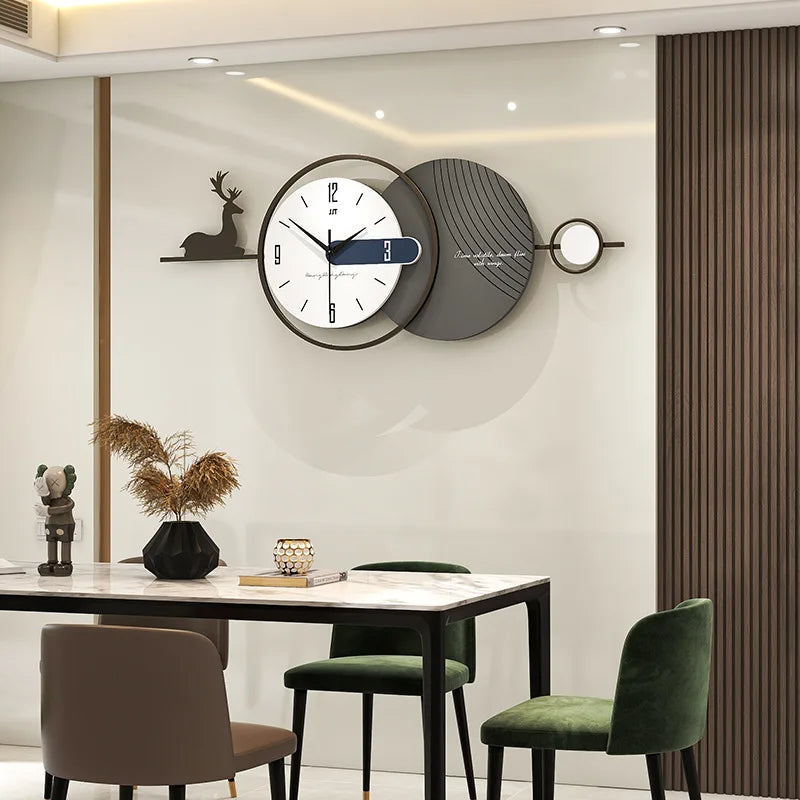 Horloge murale Design 3D nordique