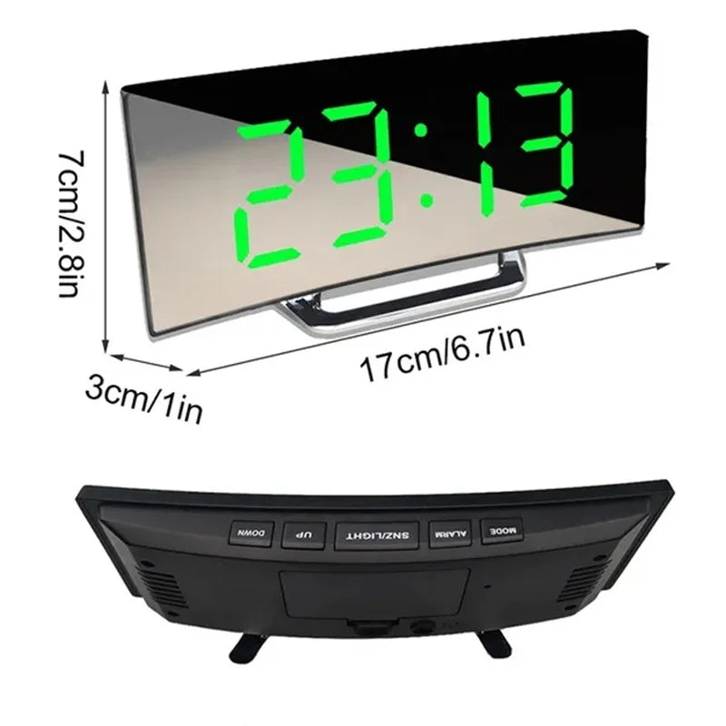 Horloge Digital LED incurvé